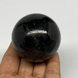 252.2g,2.1"(53mm), Natural Black Tourmaline Sphere Ball Gemstone @Brazil,B27292