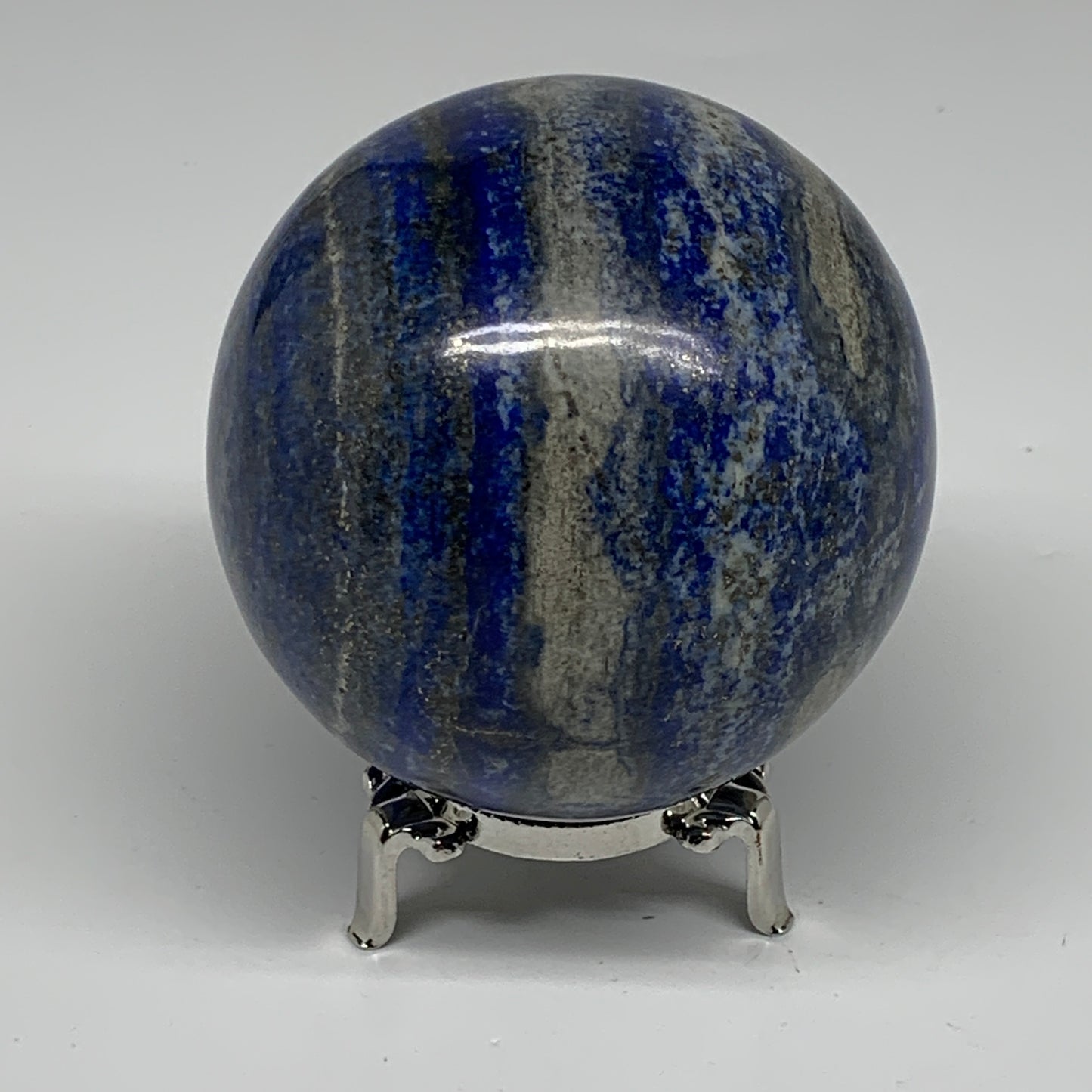 2.11 lbs, 3.3" (84mm), Lapis Lazuli Sphere Ball Gemstone @Afghanistan, B33188