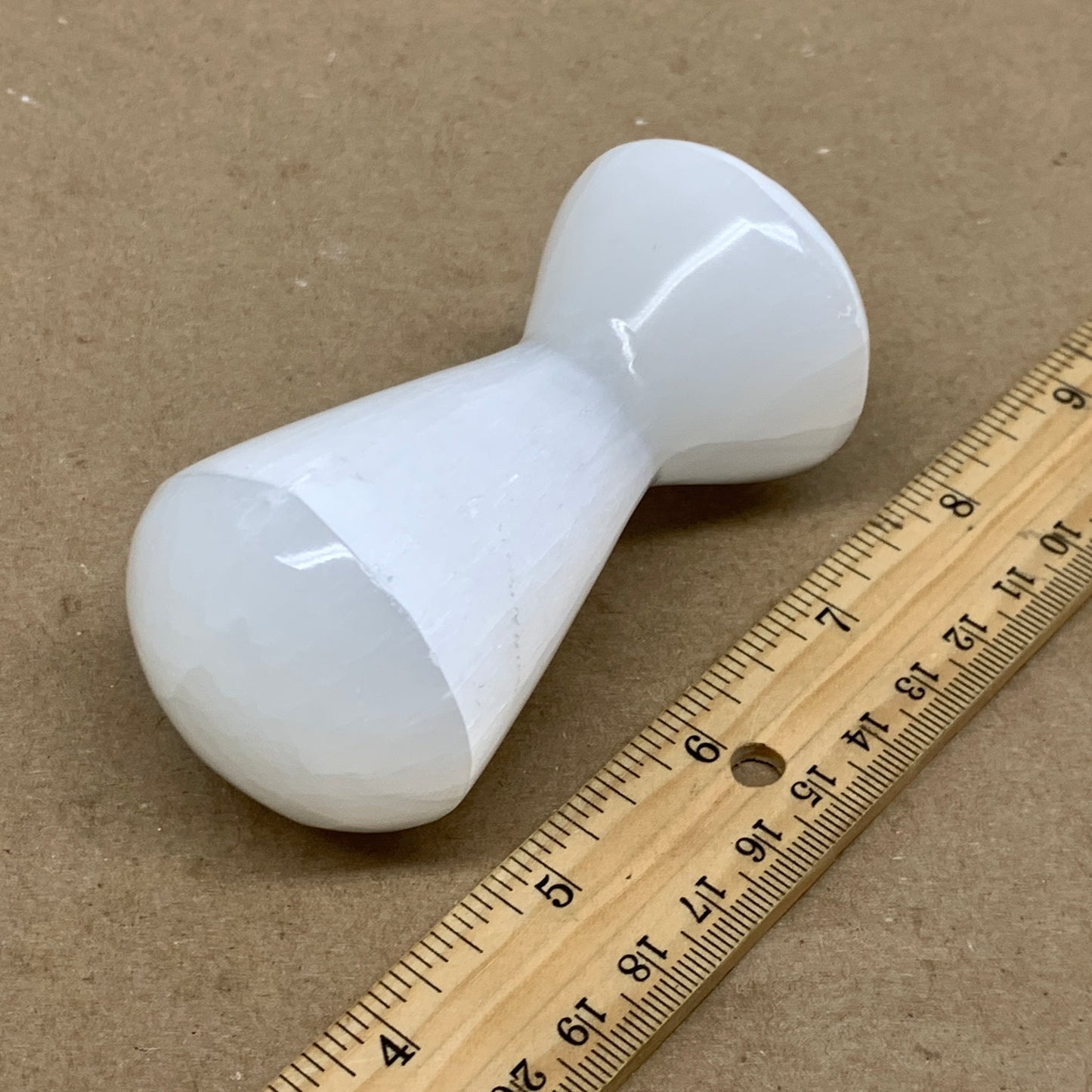 213g, 3.5"x1.8", Natural Selenite Crystal Mushroom Gemstone, B36650