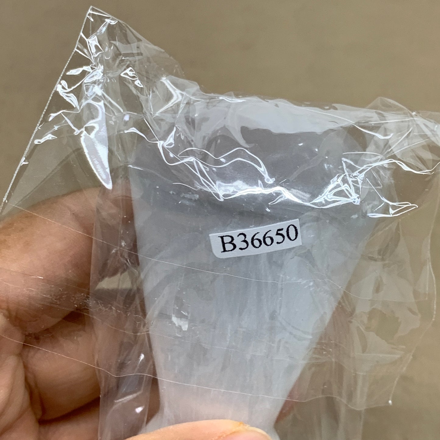 213g, 3.5"x1.8", Natural Selenite Crystal Mushroom Gemstone, B36650