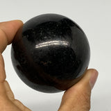 252.2g,2.1"(53mm), Natural Black Tourmaline Sphere Ball Gemstone @Brazil,B27292