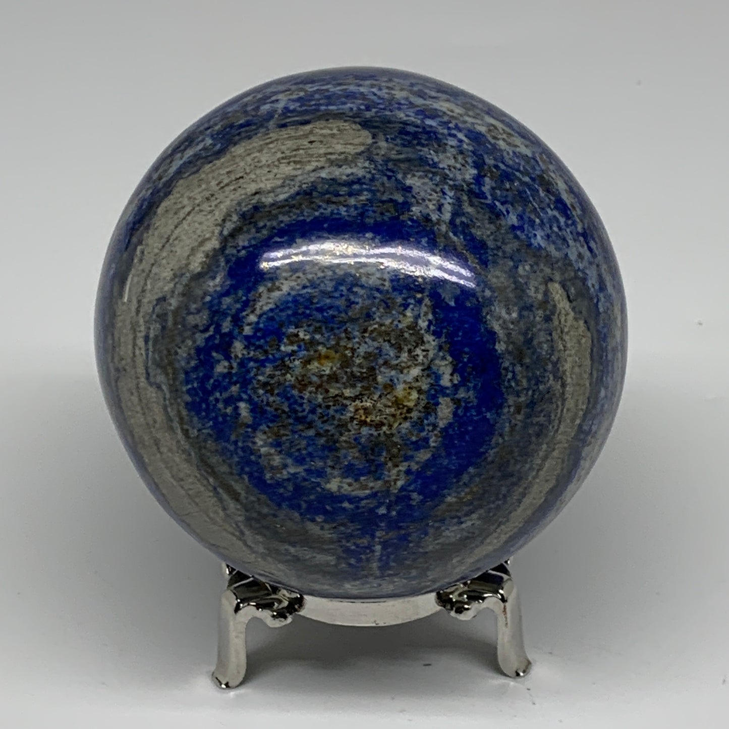 2.11 lbs, 3.3" (84mm), Lapis Lazuli Sphere Ball Gemstone @Afghanistan, B33188