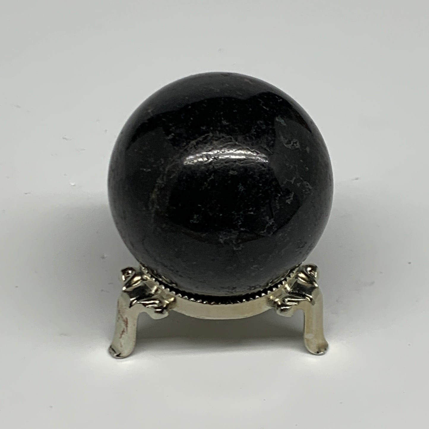252.2g,2.1"(53mm), Natural Black Tourmaline Sphere Ball Gemstone @Brazil,B27292