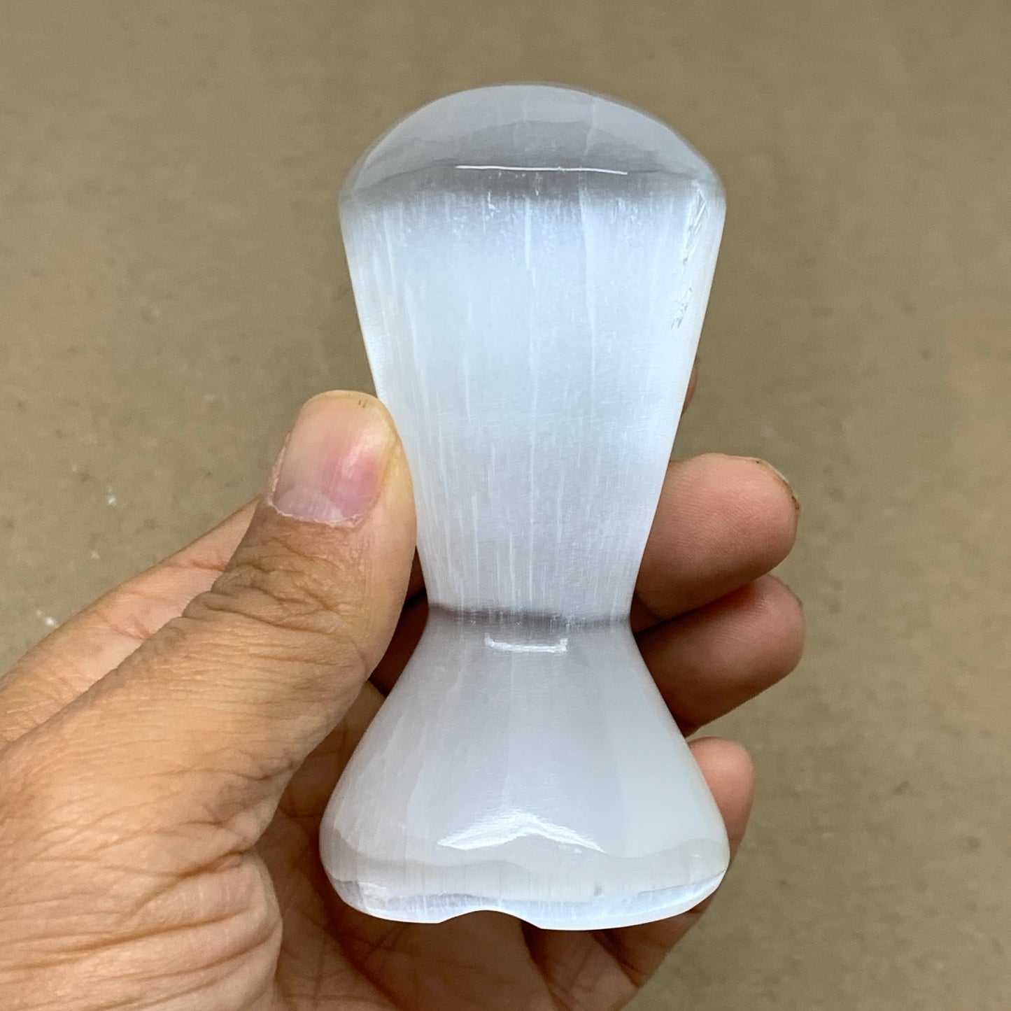 192g, 3.5"x1.8", Natural Selenite Crystal Mushroom Gemstone, B36651