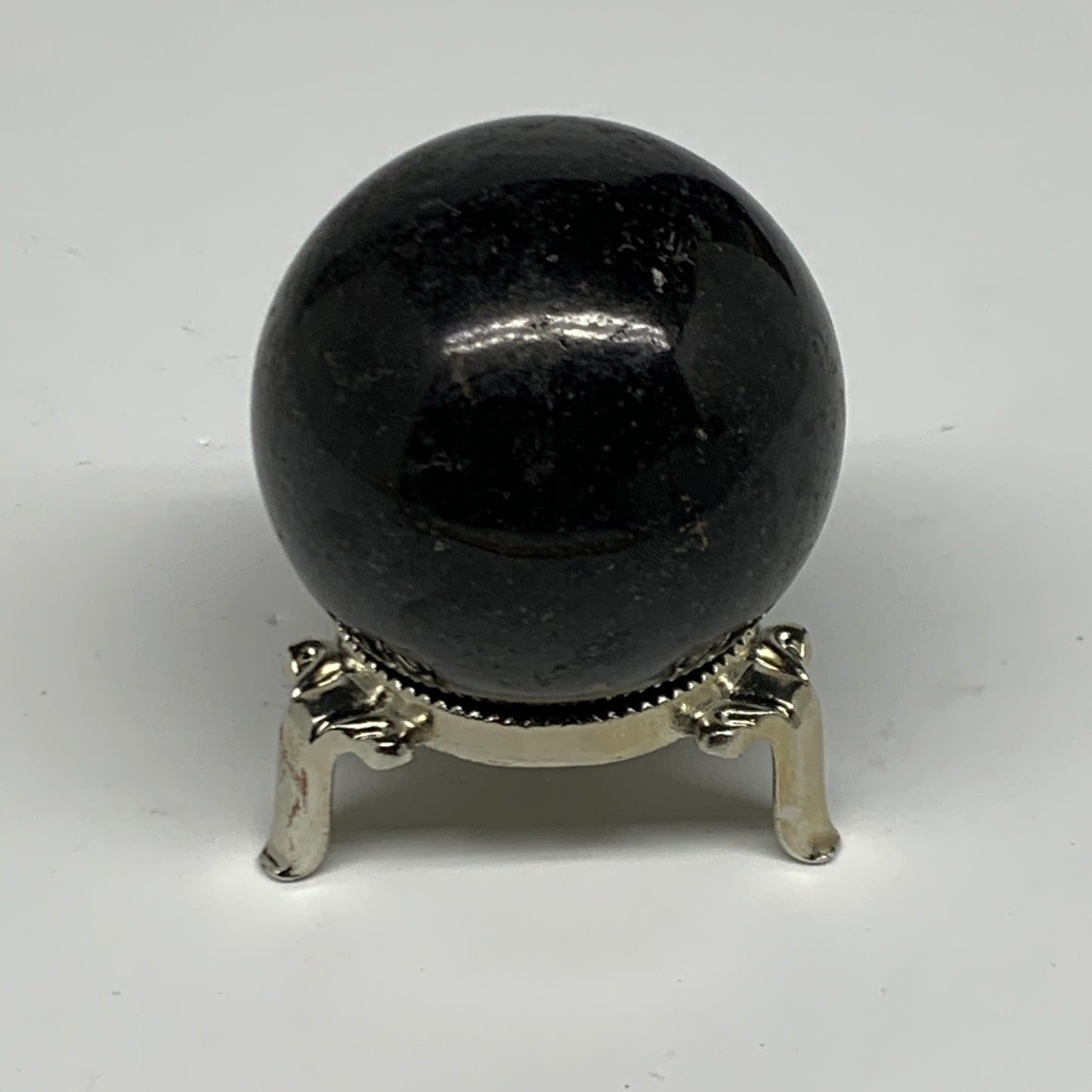 252.2g,2.1"(53mm), Natural Black Tourmaline Sphere Ball Gemstone @Brazil,B27292