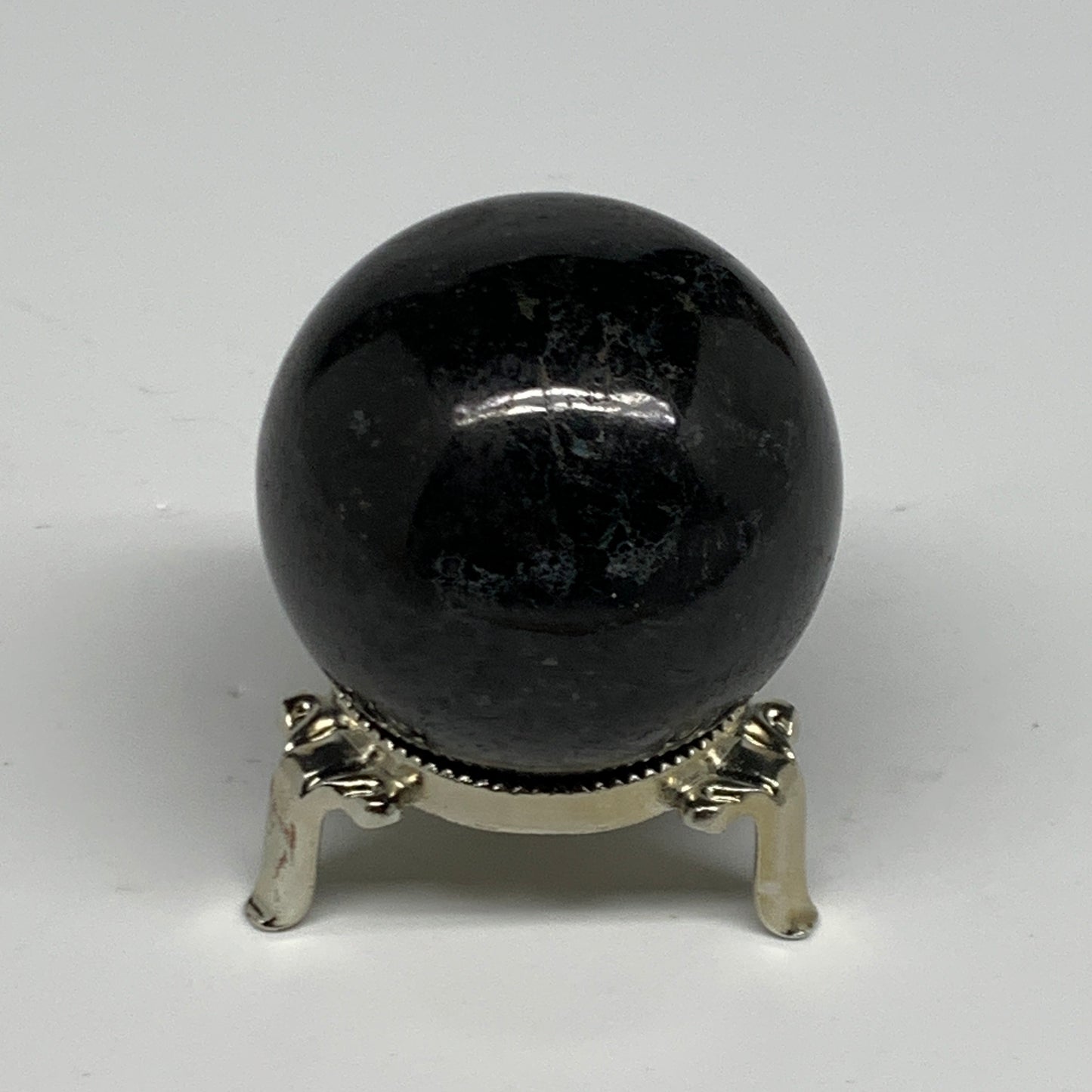 252.2g,2.1"(53mm), Natural Black Tourmaline Sphere Ball Gemstone @Brazil,B27292