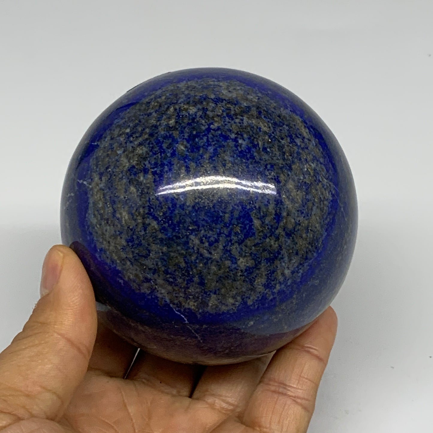1.8 lbs, 3.2" (80mm), Lapis Lazuli Sphere Ball Gemstone @Afghanistan, B33189