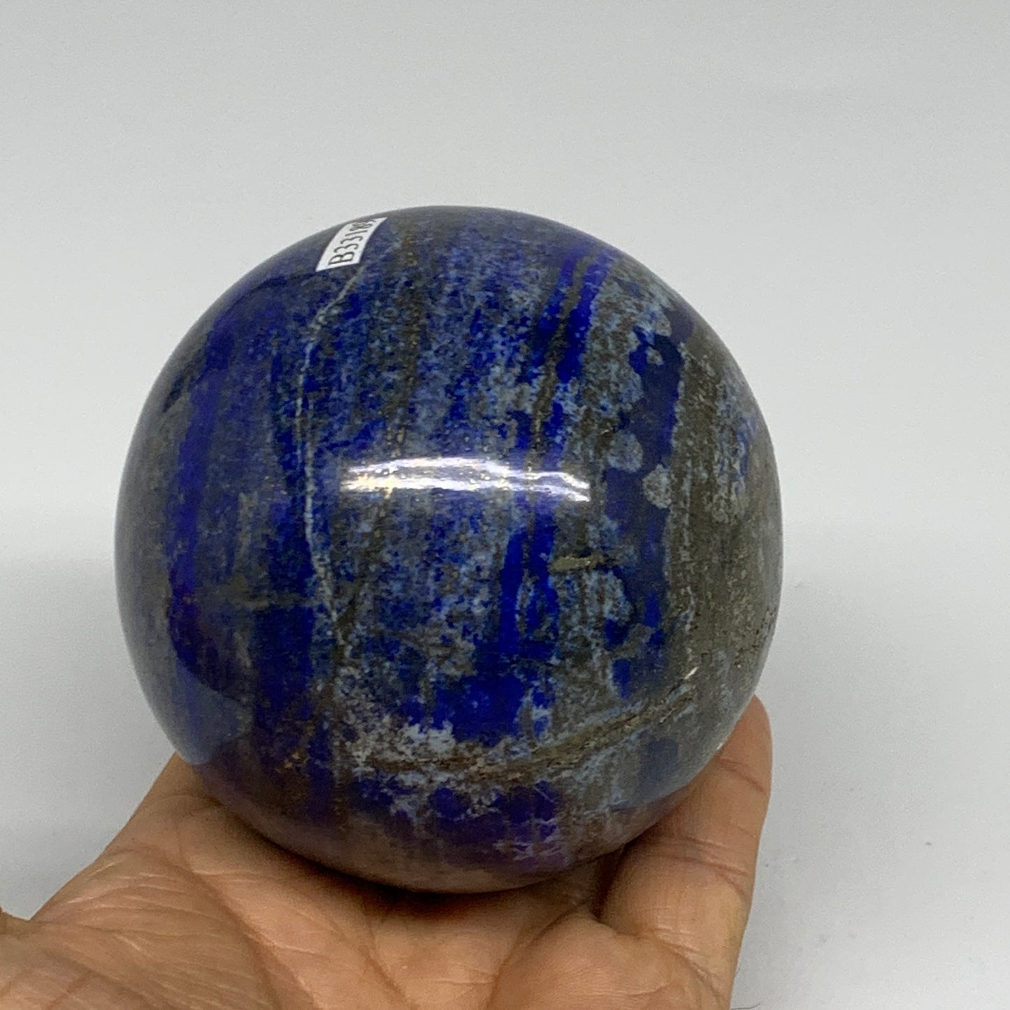 1.8 lbs, 3.2" (80mm), Lapis Lazuli Sphere Ball Gemstone @Afghanistan, B33189