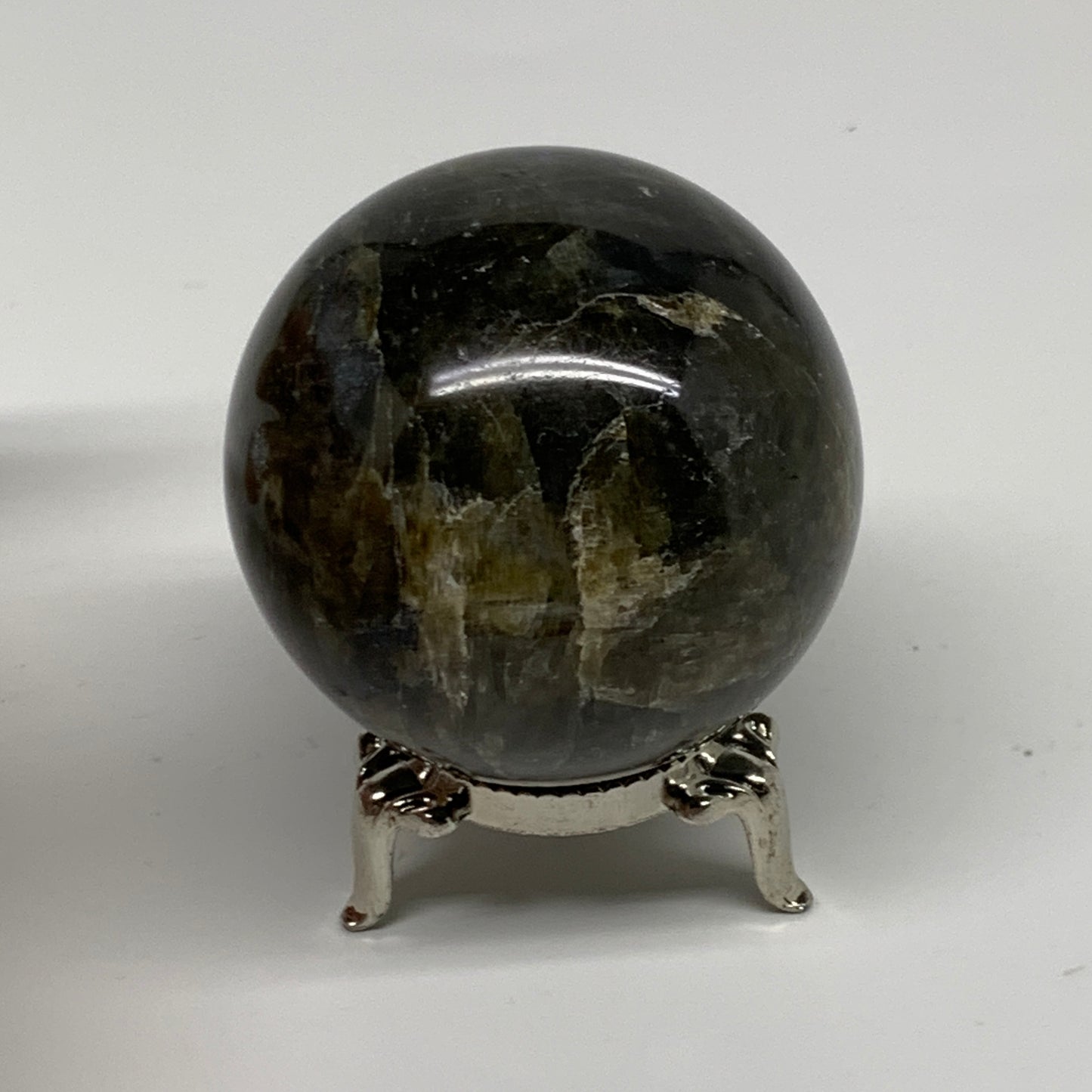 0.48 lbs, 2.1"(54mm), Natural Labradorite Sphere Gemstone,Crystal, B35307