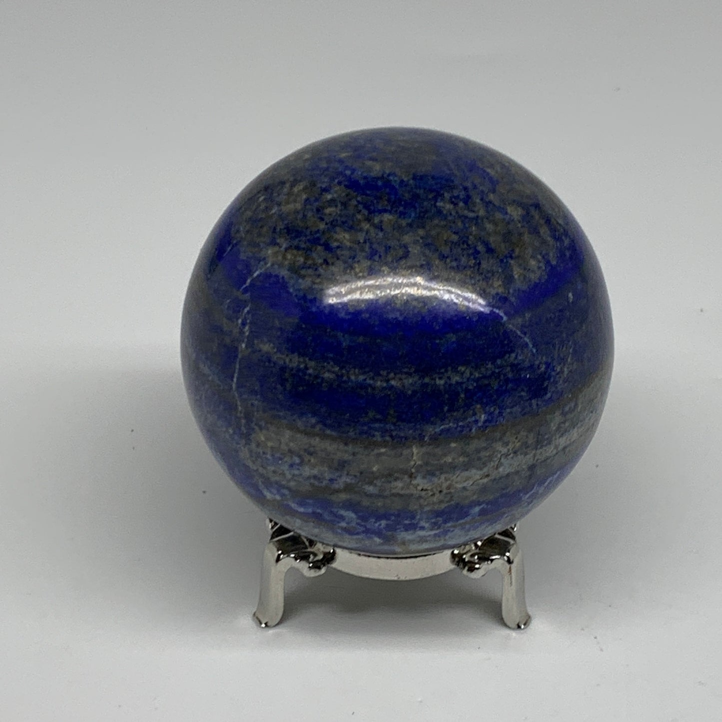 1.8 lbs, 3.2" (80mm), Lapis Lazuli Sphere Ball Gemstone @Afghanistan, B33189