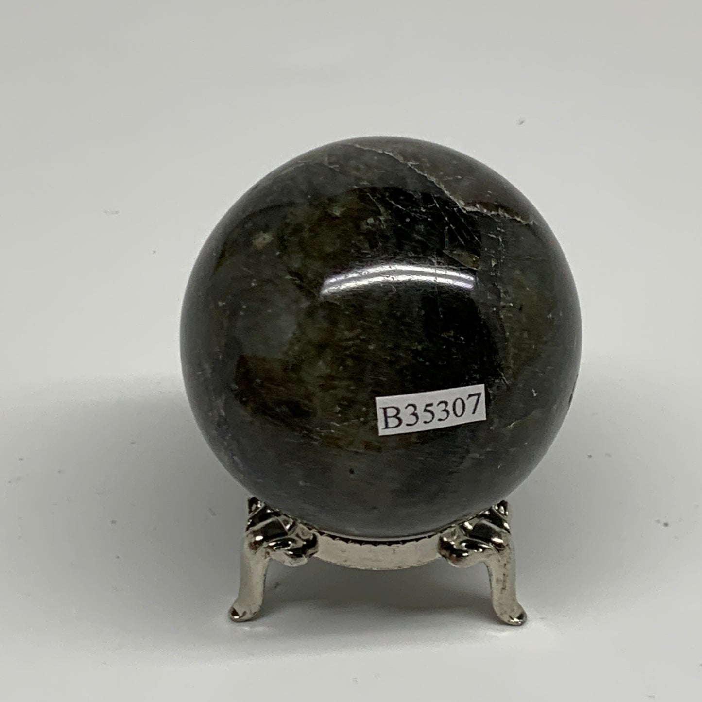 0.48 lbs, 2.1"(54mm), Natural Labradorite Sphere Gemstone,Crystal, B35307