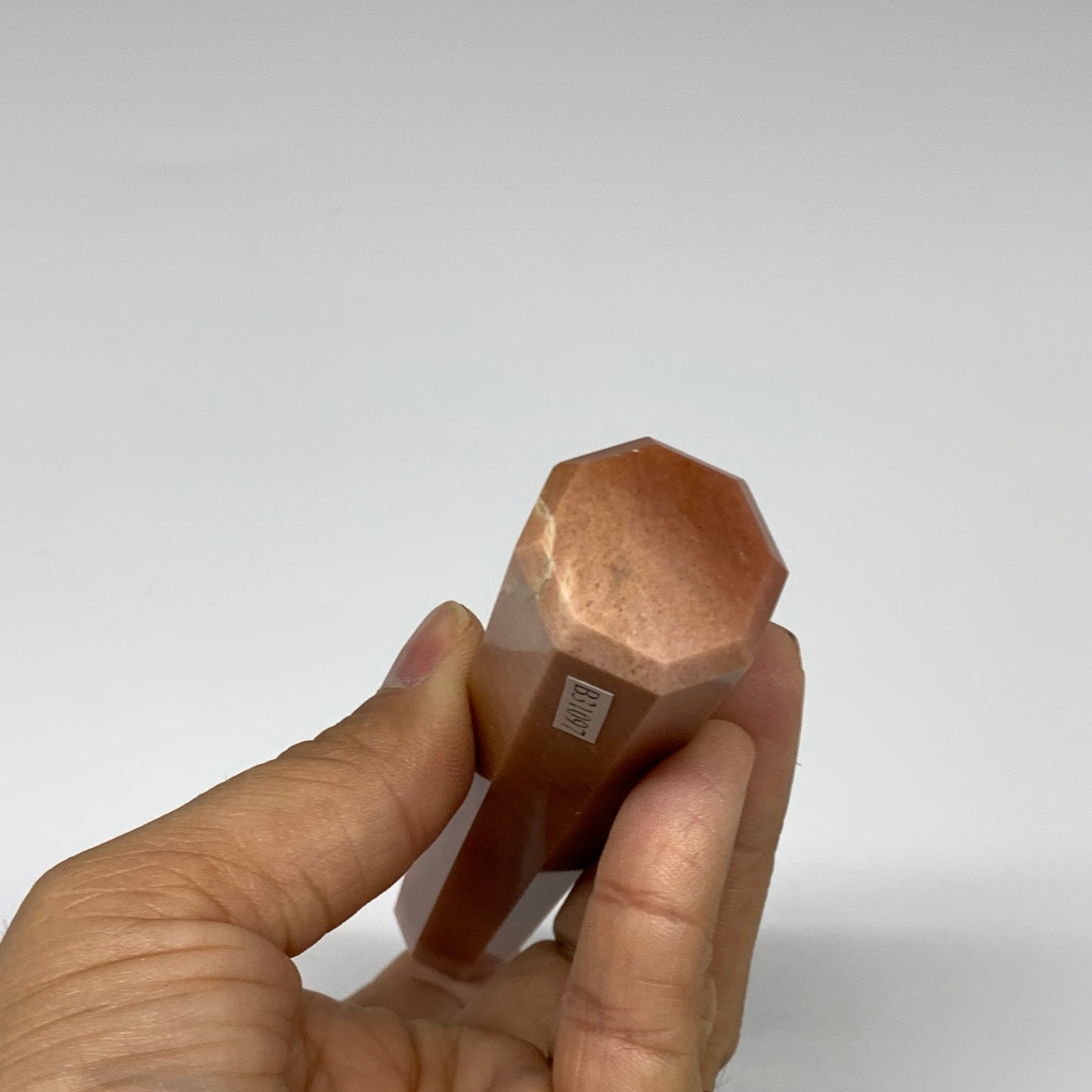 146.7g, 5.4"x1"x1" Red Aventurine Tower Obelisk Point Crystal @India,B31097