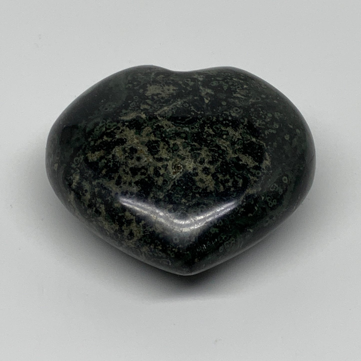 0.50 lbs, 2.7"x2.8"x1.3", Kambaba Jasper Heart Crocodile Polished Crystal, B3756