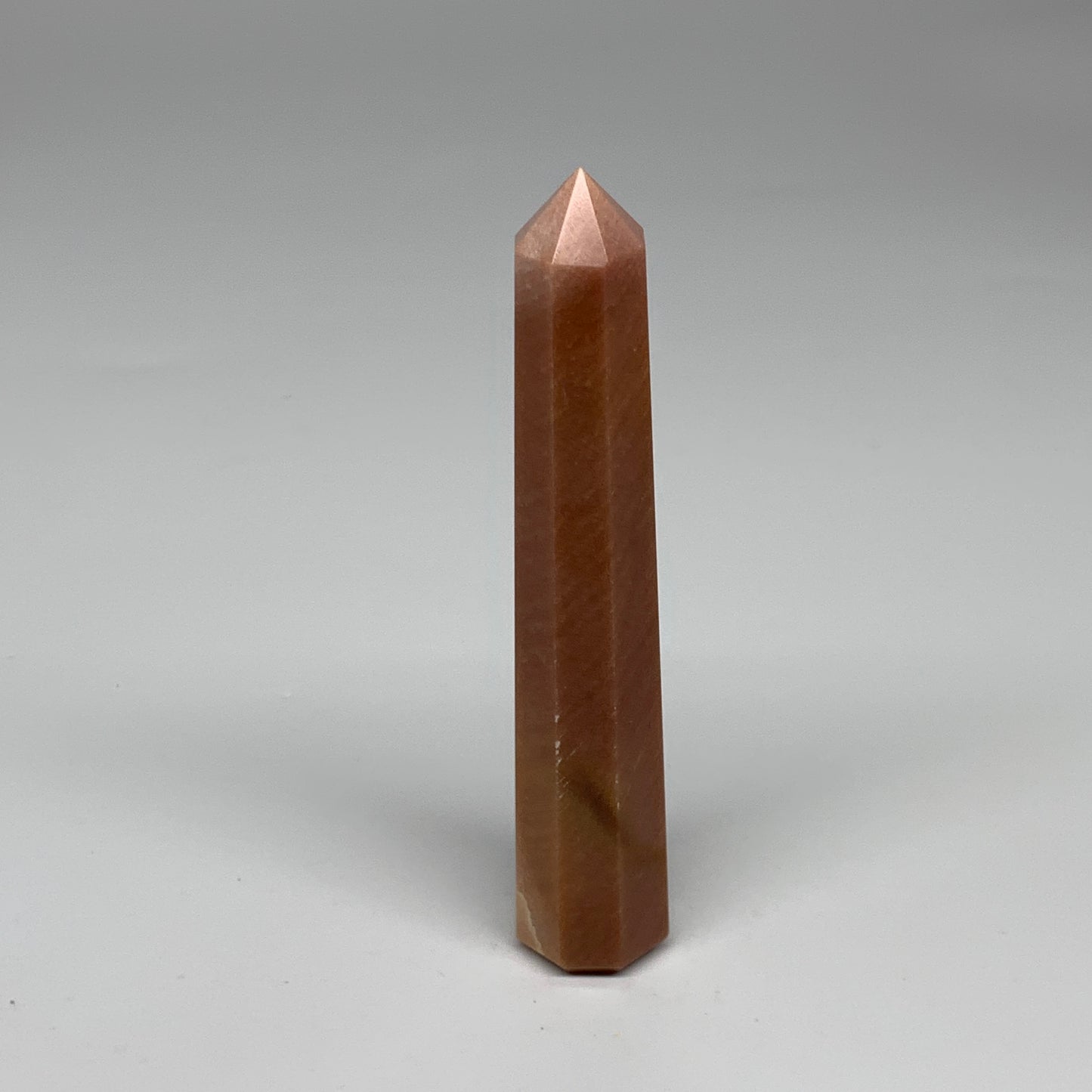 146.7g, 5.4"x1"x1" Red Aventurine Tower Obelisk Point Crystal @India,B31097