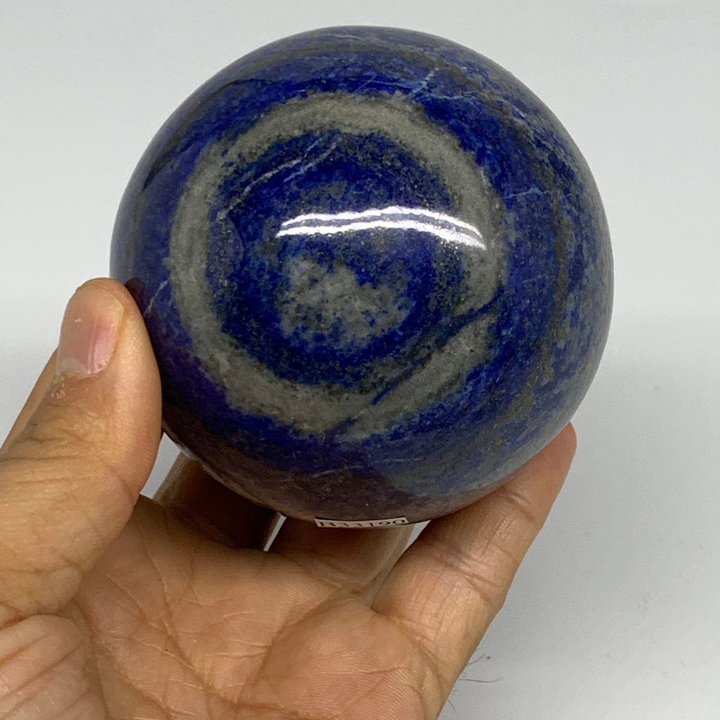 1.41 lbs, 2.9" (73mm), Lapis Lazuli Sphere Ball Gemstone @Afghanistan, B33190