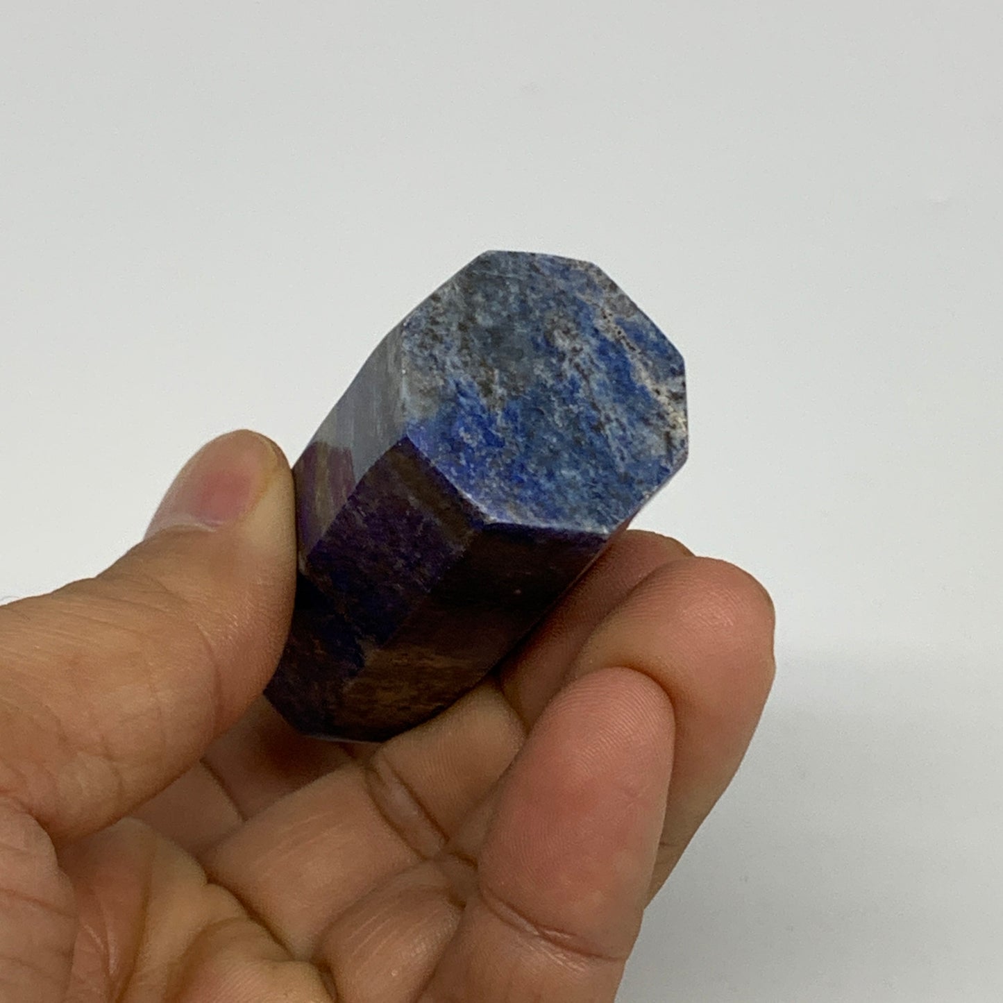 97.7g, 2.6"x1", Natural Lapis Lazuli Tower Point Obelisk Afghanistan,B30367