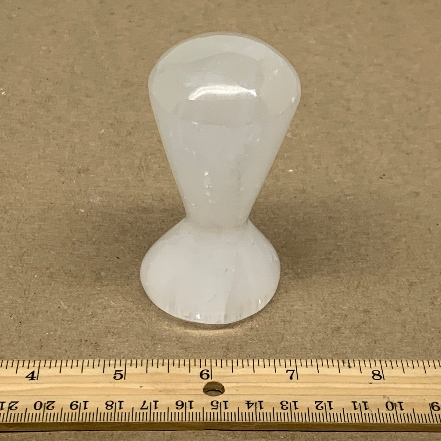 192g, 3.6"x1.8", Natural Selenite Crystal Mushroom Gemstone, B36653