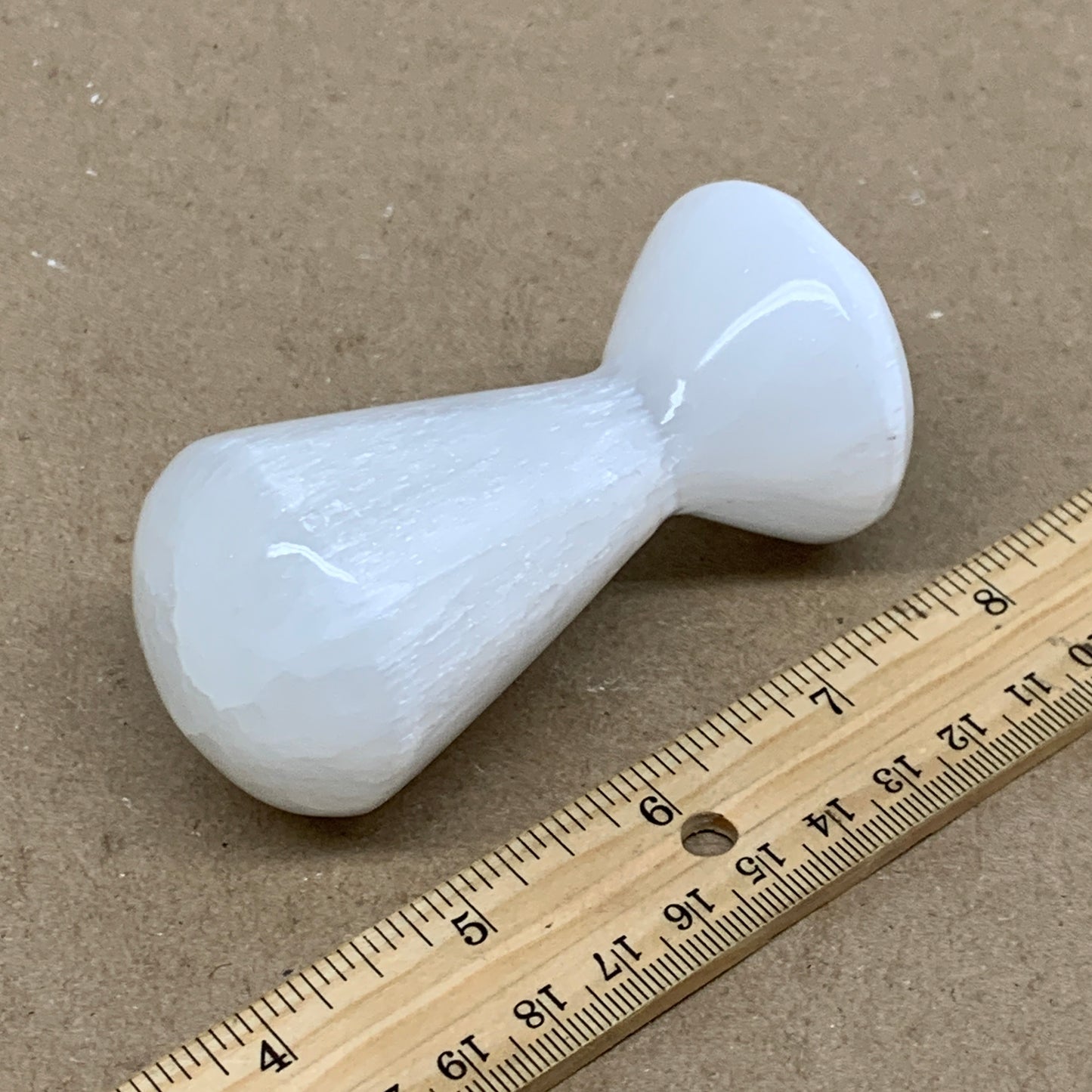 192g, 3.6"x1.8", Natural Selenite Crystal Mushroom Gemstone, B36653