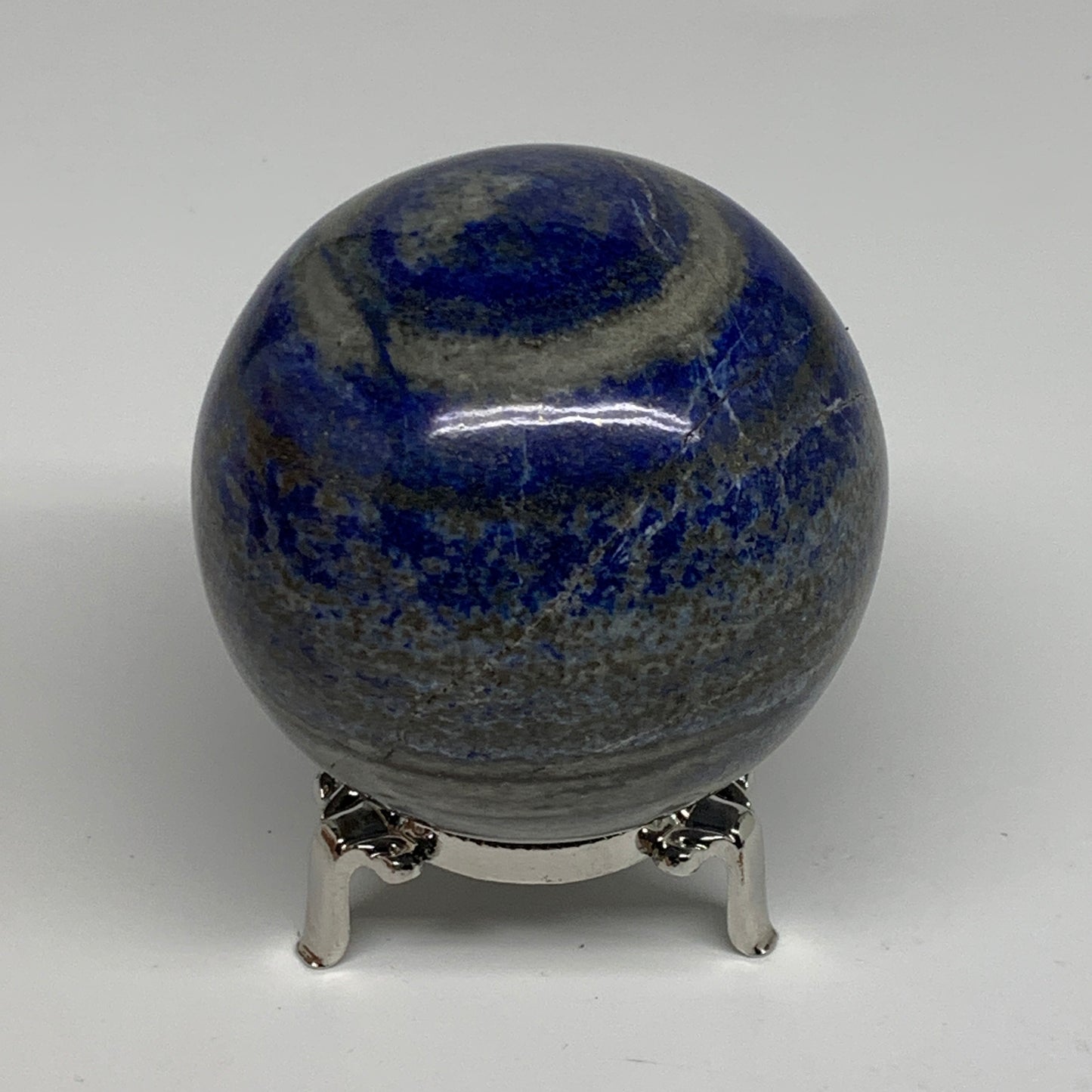 1.41 lbs, 2.9" (73mm), Lapis Lazuli Sphere Ball Gemstone @Afghanistan, B33190