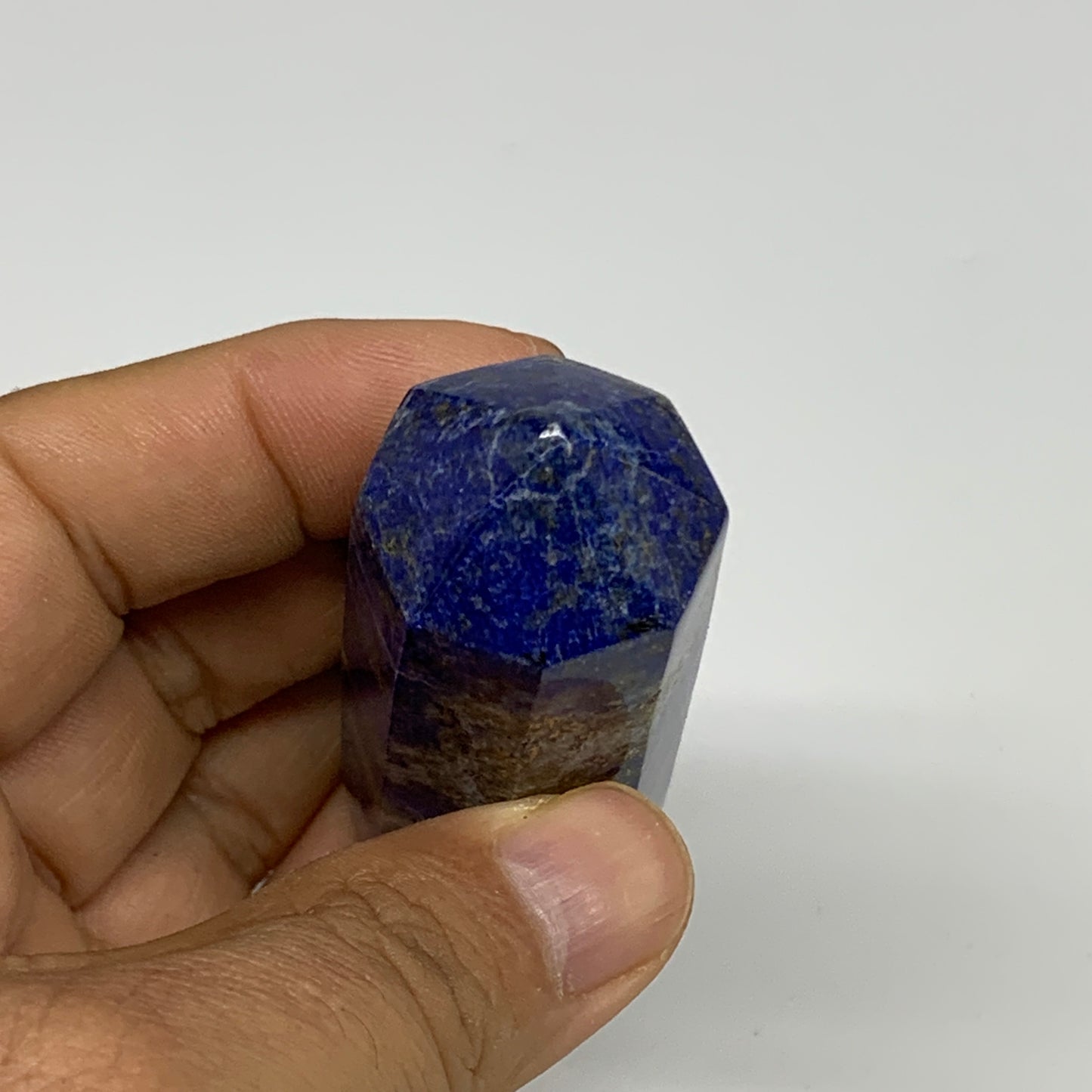 97.7g, 2.6"x1", Natural Lapis Lazuli Tower Point Obelisk Afghanistan,B30367