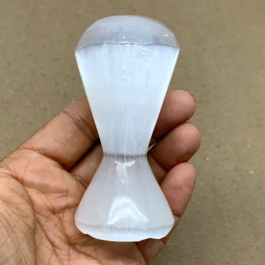 167g, 3.5"x1.7", Natural Selenite Crystal Mushroom Gemstone, B36654