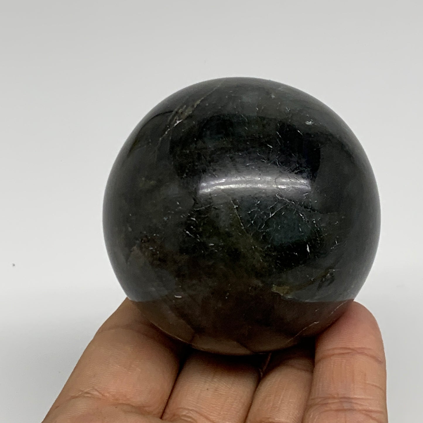 0.63 lbs, 2.3"(59mm), Natural Labradorite Sphere Gemstone,Crystal, B35309