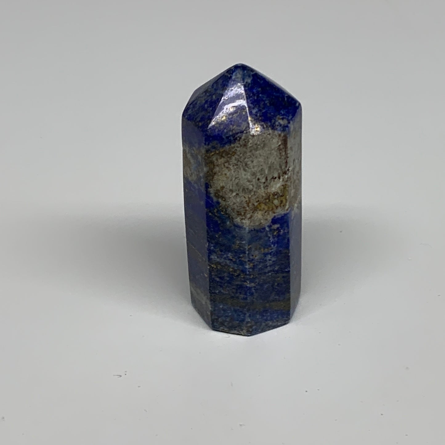 97.7g, 2.6"x1", Natural Lapis Lazuli Tower Point Obelisk Afghanistan,B30367
