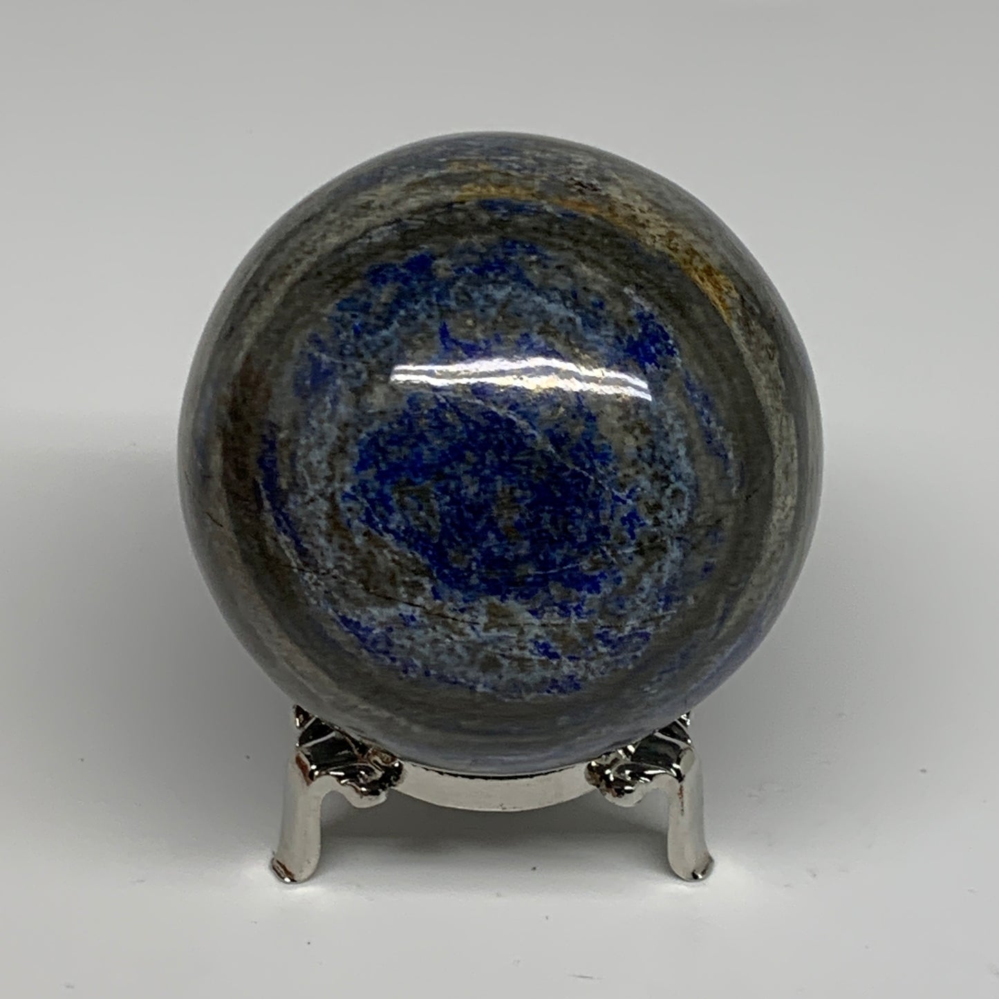 1.41 lbs, 2.9" (73mm), Lapis Lazuli Sphere Ball Gemstone @Afghanistan, B33190