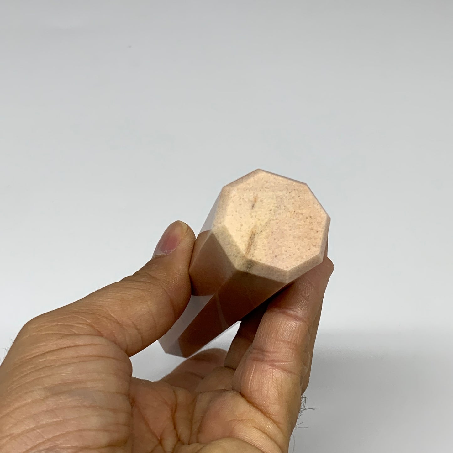 159.5g, 5.1"x1.1"x1.1" Red Aventurine Tower Obelisk Point Crystal @India,B31099