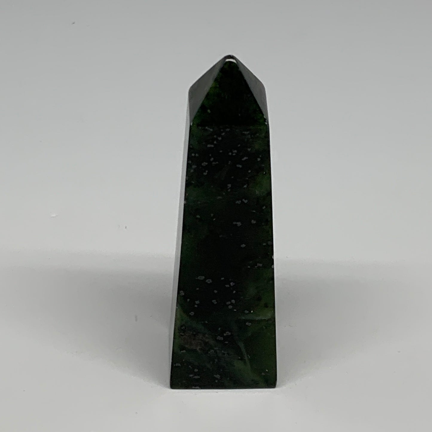 111.1g, 3.5"x1.1"x1", Serpentine Point Tower Obelisk Crystal @Pakistan, B29617