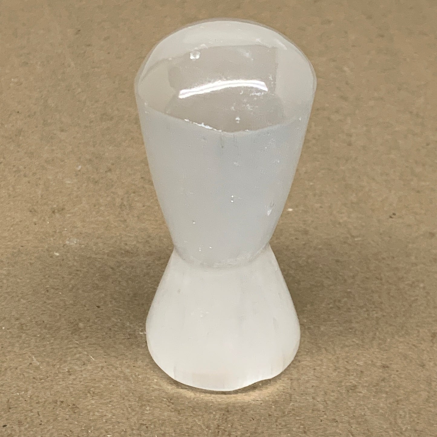 237g, 3.8"x1.8", Natural Selenite Crystal Mushroom Gemstone, B36655