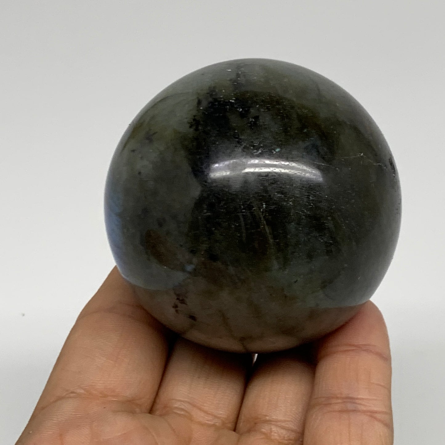 0.63 lbs, 2.3"(58mm), Natural Labradorite Sphere Gemstone,Crystal, B35310