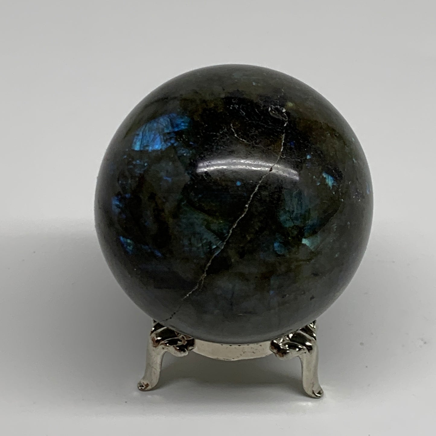 0.63 lbs, 2.3"(58mm), Natural Labradorite Sphere Gemstone,Crystal, B35310