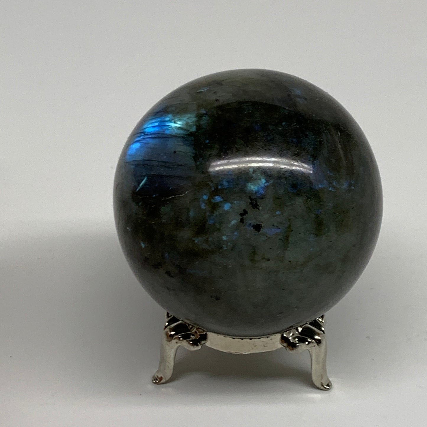 0.63 lbs, 2.3"(58mm), Natural Labradorite Sphere Gemstone,Crystal, B35310