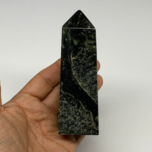 259.8g, 4.4"x1.4"x1.3", Serpentine Point Tower Obelisk Crystal @Pakistan, B29619