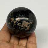 229.8g,2"(51mm), Natural Black Tourmaline Sphere Ball Gemstone @Brazil,B27299