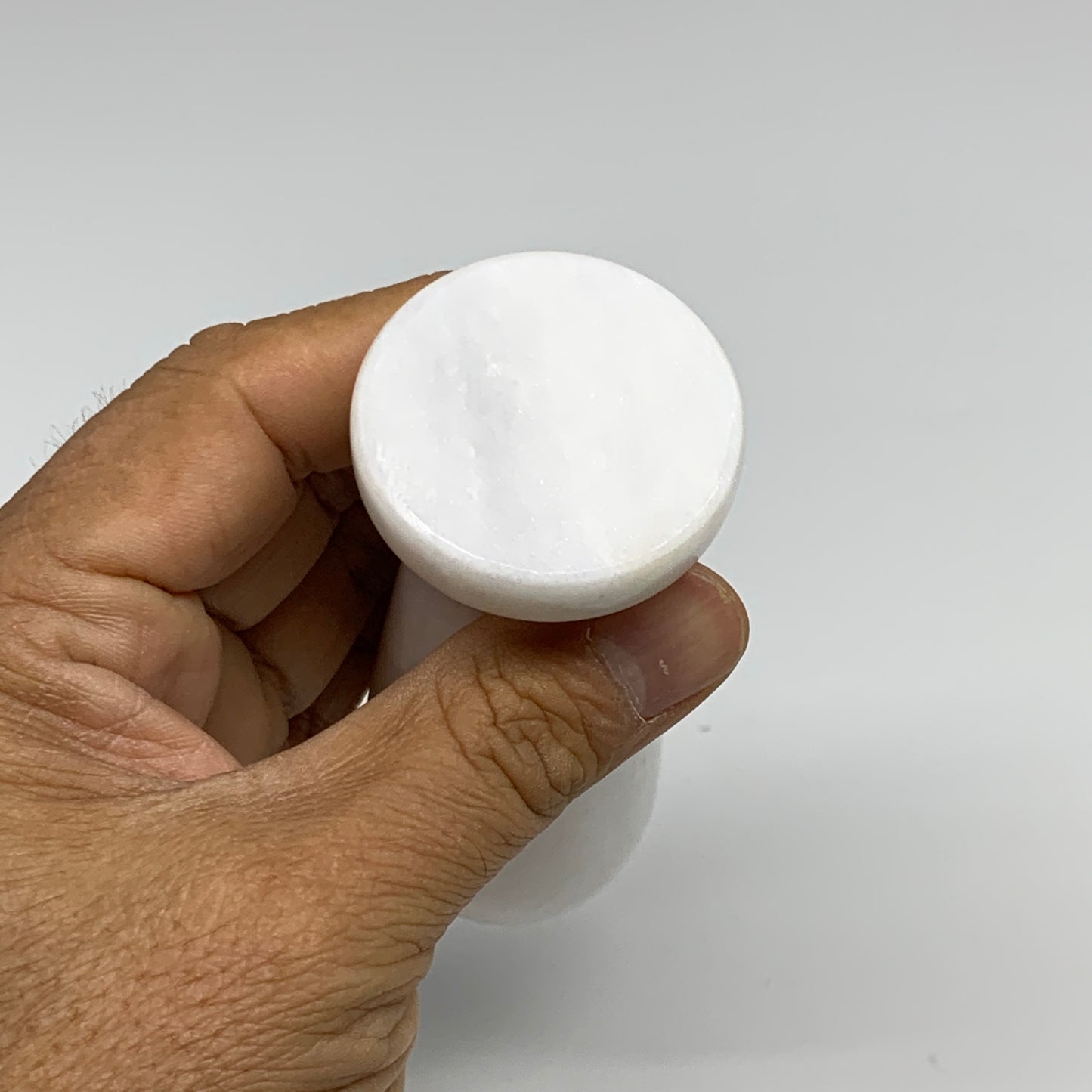 2 lbs, 3.9"x3.8", Natural Marble Crystal Pestle and Mortar Handmade, B32526