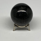 229.8g,2"(51mm), Natural Black Tourmaline Sphere Ball Gemstone @Brazil,B27299