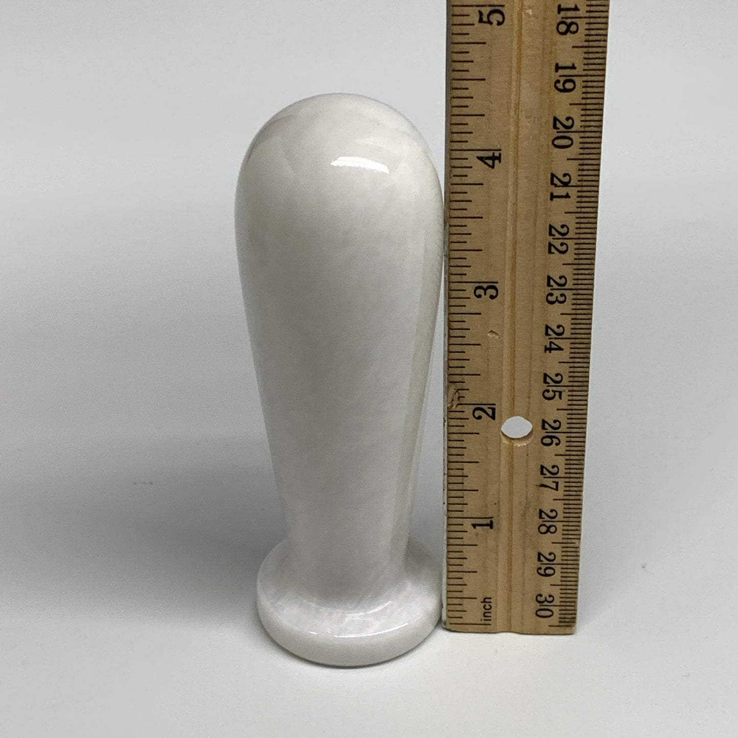 2 lbs, 3.9"x3.8", Natural Marble Crystal Pestle and Mortar Handmade, B32526
