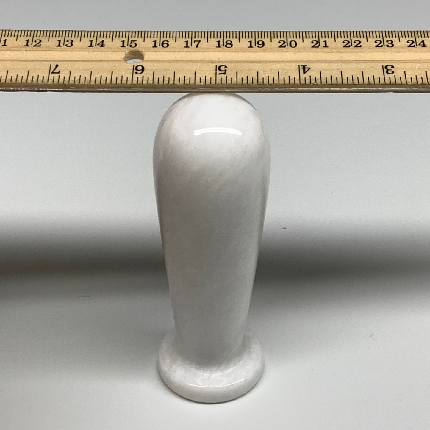 2 lbs, 3.9"x3.8", Natural Marble Crystal Pestle and Mortar Handmade, B32526