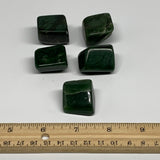 154.7g, 1"-1.1", 5pcs, Natural Nephrite Jade Tumbled Stone @Afghanistan,B31891