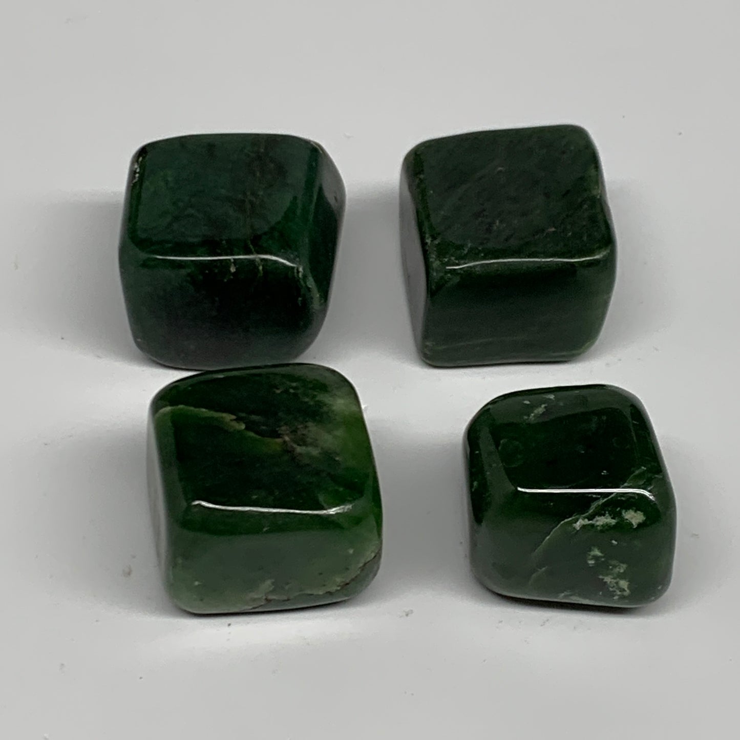 151.4g, 0.9"-1", 4pcs, Natural Nephrite Jade Tumbled Stone @Afghanistan,B31892