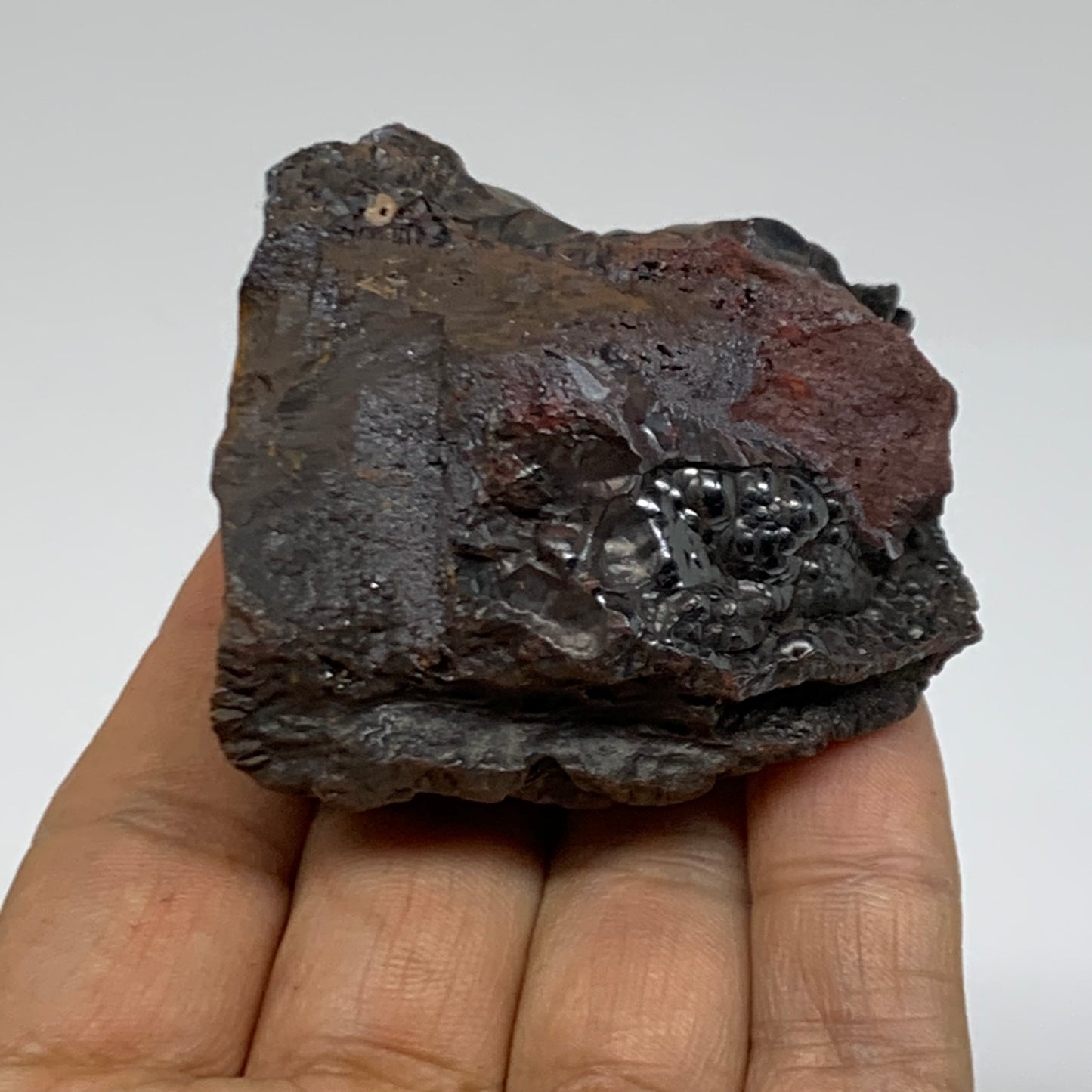 173.1g, 2.1"x2"x1.3", Rough Hematite Botryoidal Mineral Crystal, B38431