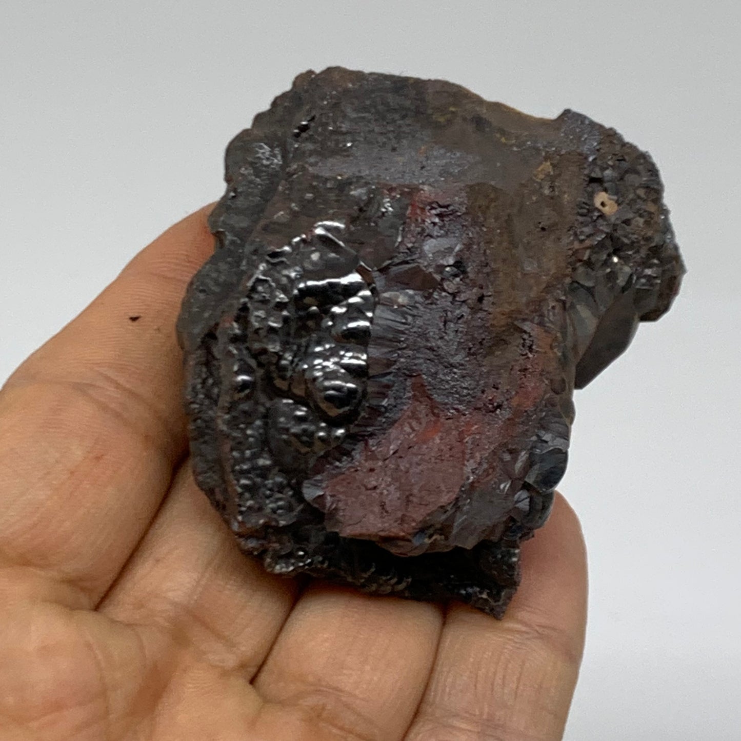 173.1g, 2.1"x2"x1.3", Rough Hematite Botryoidal Mineral Crystal, B38431