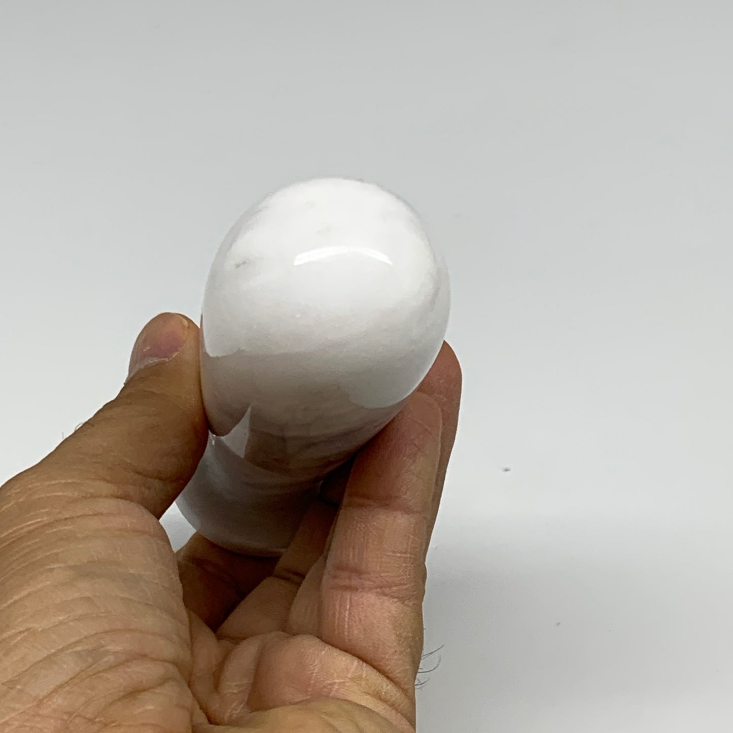 2.22 lbs, 3.9"x3.8", Natural Marble Crystal Pestle and Mortar Handmade, B32527