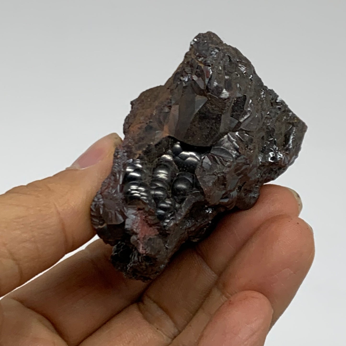 173.1g, 2.1"x2"x1.3", Rough Hematite Botryoidal Mineral Crystal, B38431