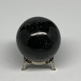 233.2g,2.1"(52mm), Natural Black Tourmaline Sphere Ball Gemstone @Brazil,B27301