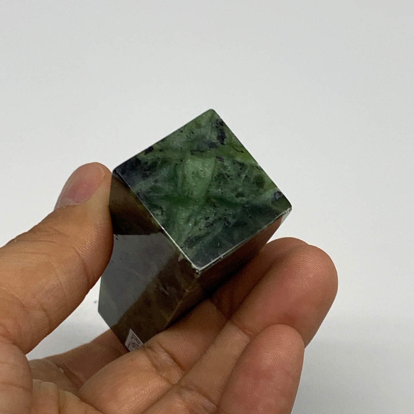 113.2g, 3.7"x1.1"x1", Serpentine Point Tower Obelisk Crystal @Pakistan, B29622