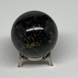 233.2g,2.1"(52mm), Natural Black Tourmaline Sphere Ball Gemstone @Brazil,B27301