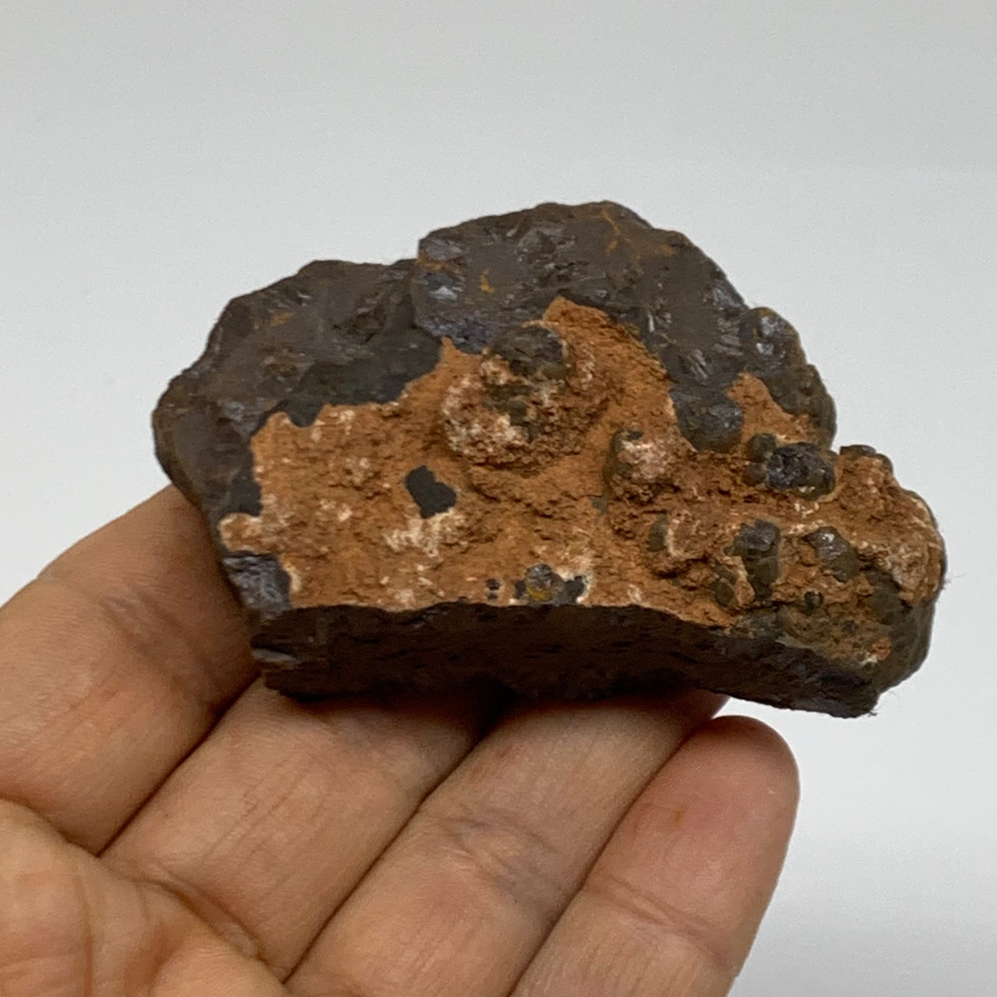 118.4g, 2.6"x1.6"x1.1", Rough Hematite Botryoidal Mineral Crystal, B38432